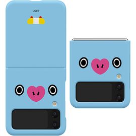 [S2B] BT21 Face Galaxy Z Flip4 Slim Case - Smartphone Bumper Camera Guard BTS Galaxy Case - Made in Korea